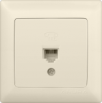 Розетка компьютерная Anura крем