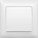 Выключатель Anura одноклавишный белый