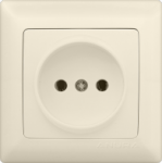 Розетка Anura без заземления крем