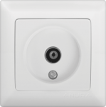 Розетка TV Anura белая